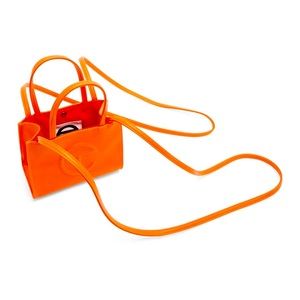 Small Orange Telfar Shopping Bag